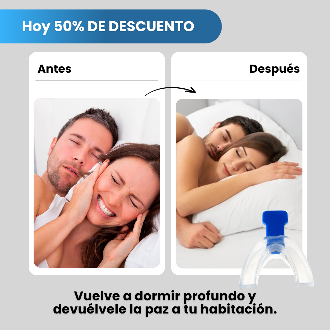Antes y después: de noches sin dormir por los ronquidos a descanso profundo con la boquilla antironquidos