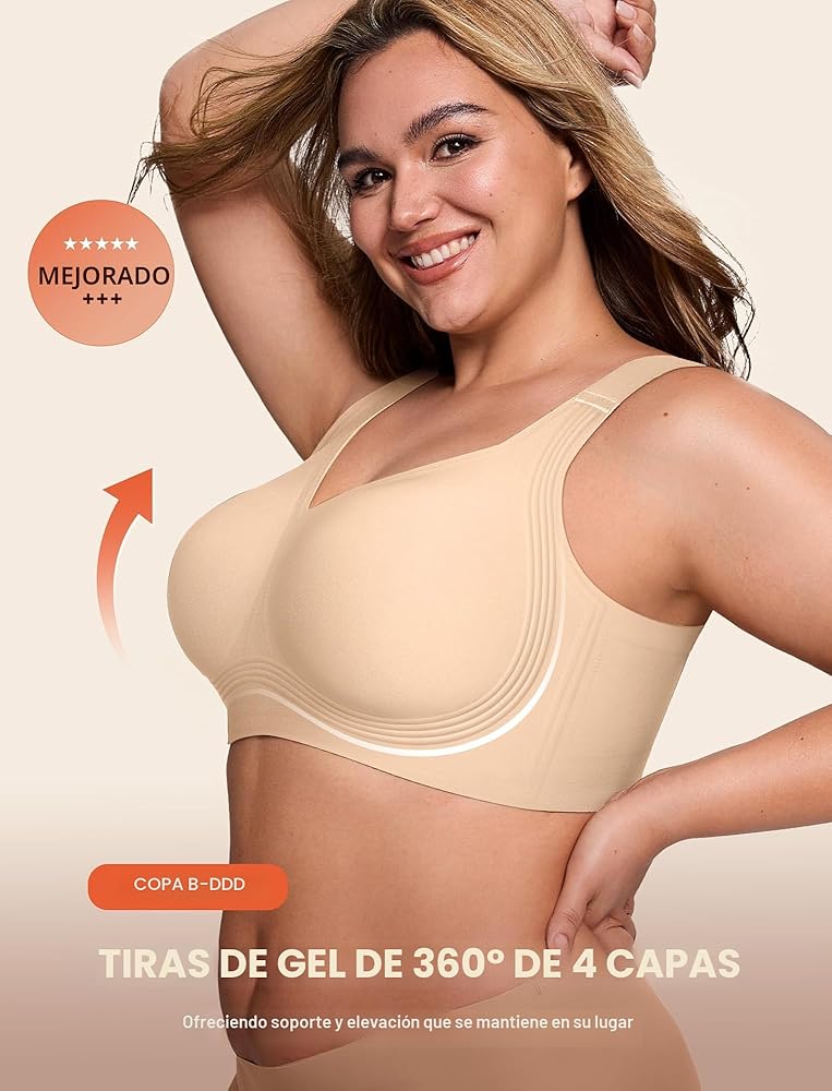 Tiras de gel de 360 grados de 4 capas que levantan el busto, copa B a DDD